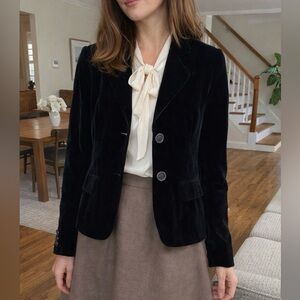 Dolce & Gabbana Vintage Black Velvet Blazer